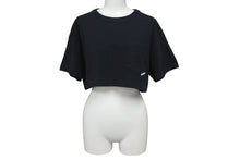 画像をギャラリービューアに読み込む, 極美品 Alexander Wang アレキサンダーワン クロップドTシャツ フロントポケット コットン ブラック 1CC2221635 中古 4c075519