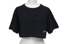 画像をギャラリービューアに読み込む, 極美品 Alexander Wang アレキサンダーワン クロップドTシャツ フロントポケット コットン ブラック 1CC2221635 中古 4c075519