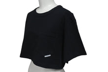 画像をギャラリービューアに読み込む, 極美品 Alexander Wang アレキサンダーワン クロップドTシャツ フロントポケット コットン ブラック 1CC2221635 中古 4c075519