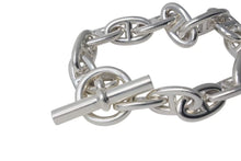 Load image into Gallery viewer, 新品未使用 HERMES エルメス シェーヌダンクルGM ブレスレット シルバー Ag925 フランス製 14コマ 80.3g 中古 4c075531