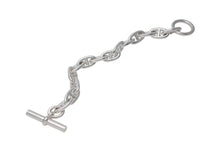 Load image into Gallery viewer, 新品未使用 HERMES エルメス シェーヌダンクルGM ブレスレット シルバー Ag925 フランス製 14コマ 80.3g 中古 4c075531