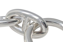 Load image into Gallery viewer, 新品未使用 HERMES エルメス シェーヌダンクルGM ブレスレット シルバー Ag925 フランス製 14コマ 80.3g 中古 4c075531