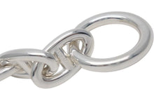 Load image into Gallery viewer, 新品未使用 HERMES エルメス シェーヌダンクルGM ブレスレット シルバー Ag925 フランス製 14コマ 80.3g 中古 4c075531