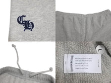 画像をギャラリービューアに読み込む, CHROME HEARTS クロムハーツ スウェットパンツ CHクロス フロッキープリント グレー コットン ポリエステル L 中古 4c075543