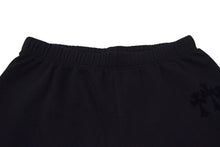 画像をギャラリービューアに読み込む, 新品同様 CHROME HEARTS クロムハーツ スウェットパンツ CHロゴ トリプルクロス フロッキーパッチ ブラック サイズXS 中古 4c075546