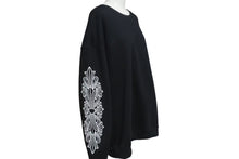 画像をギャラリービューアに読み込む, 新品未使用 CHROME HEARTS クロムハーツ スウェット トレーナー サイズXL 新型 ホースシュー フローラル ブラック コットン 中古 4c075547