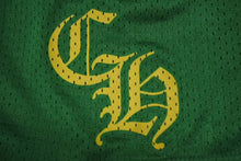 画像をギャラリービューアに読み込む, 新品未使用 ChromeHearts クロムハーツ SHORTUVARSITY CHプリントメッシュハーフパンツ グリーン イエロー サイズM 4c075554