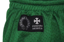 画像をギャラリービューアに読み込む, 新品未使用 ChromeHearts クロムハーツ SHORTUVARSITY CHプリントメッシュハーフパンツ グリーン イエロー サイズM 4c075554