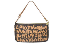 画像をギャラリービューアに読み込む, LOUIS VUITTON ルイヴィトン ポシェットアクセソワ―ル アクセサリーポーチ M92193 モノグラム グラフィティ PVC 中古 4c075562