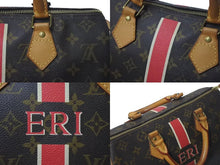 Load image into Gallery viewer, LOUIS VUITTON ルイヴィトン スピーディ30 ハンドバッグ イニシャル M59032 モノグラム ブラウン PVC ゴールド金具 美品 中古 4c075563
