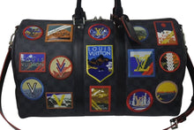 画像をギャラリービューアに読み込む, LOUIS VUITTON ルイヴィトン アルプス キーポル バンドリエール45 ボストンバッグ ダミエグラフィット N40043 ブラック PVC レザー シルバー金具 中古 4c075564