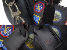 画像をギャラリービューアに読み込む, LOUIS VUITTON ルイヴィトン アルプス キーポル バンドリエール45 ボストンバッグ ダミエグラフィット N40043 ブラック PVC レザー シルバー金具 中古 4c075564