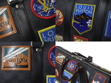 画像をギャラリービューアに読み込む, LOUIS VUITTON ルイヴィトン アルプス キーポル バンドリエール45 ボストンバッグ ダミエグラフィット N40043 ブラック PVC レザー シルバー金具 中古 4c075564