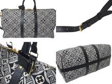 画像をギャラリービューアに読み込む, 極美品 LOUIS VUITTON ルイヴィトン SINCE1854 キーポル バンドリエール45 ボストンバッグ M57304 ジャガードキャンバス ゴールド金具 中古 4c075564