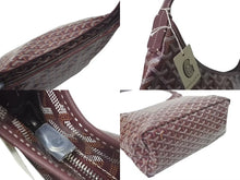 画像をギャラリービューアに読み込む, 新品未使用 GOYARD ゴヤール ボエム ホーボー バッグ トートバッグ ブラック ボルドー PVC レザー BOHEMEPMLTY01CL01P シルバー金具 中古 4c075568
