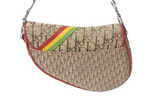 Load image into Gallery viewer, 極美品 Christian Dior クリスチャンディオール サドルバッグ ハンドバッグ ラスタカラー シルバー 04年 中古 4c075569