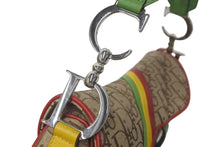 Load image into Gallery viewer, 極美品 Christian Dior クリスチャンディオール サドルバッグ ハンドバッグ ラスタカラー シルバー 04年 中古 4c075569