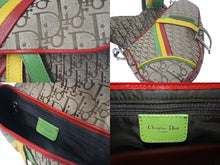 Load image into Gallery viewer, 極美品 Christian Dior クリスチャンディオール サドルバッグ ハンドバッグ ラスタカラー シルバー 04年 中古 4c075569