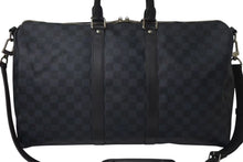 画像をギャラリービューアに読み込む, LOUIS VUITTON ルイヴィトン キーポル バンドリエール 45 ボストンバッグ 2WAY ダミエコバルト N41349 美品 中古 4c075572