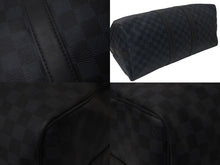 画像をギャラリービューアに読み込む, LOUIS VUITTON ルイヴィトン キーポル バンドリエール 45 ボストンバッグ 2WAY ダミエコバルト N41349 美品 中古 4c075572