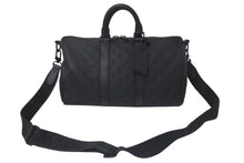 画像をギャラリービューアに読み込む, LOUIS VUITTON ルイヴィトン キーポル バンドリエール 35 ボストンバッグ M22765 ブラック トリヨンレザー ブラック金具 中古 4c075573