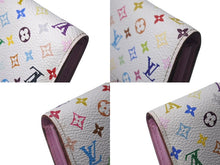 画像をギャラリービューアに読み込む, LOUIS VUITTON ルイヴィトン ポルトフォイユ サラ 長財布 イニシャル入り マルチカラー ホワイト モノグラム ウォレット M93744 美品 中古 4c075578
