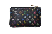 画像をギャラリービューアに読み込む, LOUIS VUITTON ルイヴィトン ポシェット クレ コインケース M93735 モノグラム マルチカラー PVC レザー ゴールド金具 美品 中古 4c075597