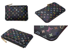 画像をギャラリービューアに読み込む, LOUIS VUITTON ルイヴィトン ポシェット クレ コインケース M93735 モノグラム マルチカラー PVC レザー ゴールド金具 美品 中古 4c075597