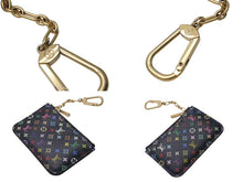 画像をギャラリービューアに読み込む, LOUIS VUITTON ルイヴィトン ポシェット クレ コインケース M93735 モノグラム マルチカラー PVC レザー ゴールド金具 美品 中古 4c075597