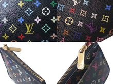 画像をギャラリービューアに読み込む, LOUIS VUITTON ルイヴィトン ポシェット クレ コインケース M93735 モノグラム マルチカラー PVC レザー ゴールド金具 美品 中古 4c075597