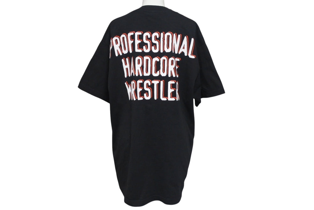The Rock Vintage WWF Short Sleeve T-shirt Cotton Black Blue Yellow ONE SIZE Good Condition Used 4c075605