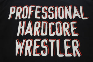 The Rock Vintage WWF Short Sleeve T-shirt Cotton Black Blue Yellow ONE SIZE Good Condition Used 4c075605