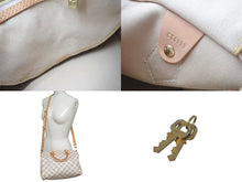 Load image into Gallery viewer, LOUIS VUITTON ルイヴィトン ダミエ アズール スピーディバンドリエール25 N41374 ホワイト ハンドバッグ ショルダー ロゴ ゴールド金具 美品 中古 4c075620