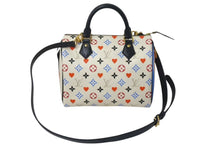Load image into Gallery viewer, 極美品 LOUIS VUITTON ルイヴィトン 20AW モノグラム ゲームオン スピーディ バンドリエール 25 ハンドバッグ M57466 ホワイト マルチカラー ショルダー 中古 4c075621
