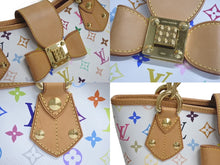 Load image into Gallery viewer, 極美品 LOUIS VUITTON ルイヴィトン 村上隆 ハンドバッグ アニー M40307 モノグラムマルチ ホワイト ゴールド金具 中古 4c075623