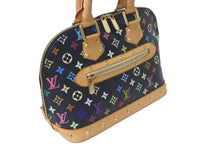 Load image into Gallery viewer, LOUIS VUITTON ルイヴィトン アルマ ハンドバッグ M92646 モノグラム マルチカラー ブラック 村上隆 美品 中古 4c075623
