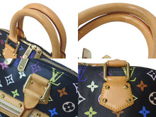 Load image into Gallery viewer, LOUIS VUITTON ルイヴィトン アルマ ハンドバッグ M92646 モノグラム マルチカラー ブラック 村上隆 美品 中古 4c075623