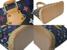 Load image into Gallery viewer, LOUIS VUITTON ルイヴィトン アルマ ハンドバッグ M92646 モノグラム マルチカラー ブラック 村上隆 美品 中古 4c075623