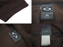 Load image into Gallery viewer, OAKLEY オークリー ロゴ ポロシャツ ヴィンテージ 96548 ナイロン ブラウン ホワイト サイズM 美品 中古 4c075625