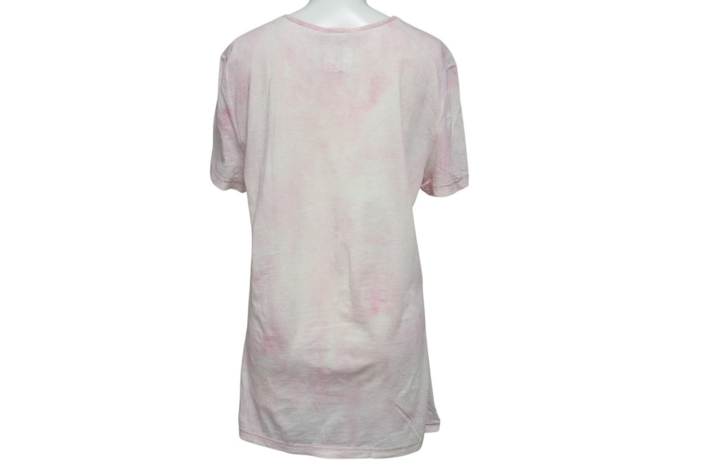 CHANEL シャネル Tシャツ ココマーク タイダイ柄 P34611K02001 フランス製 コットン ピンク 34 美品 中古 4c075633