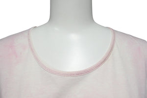 CHANEL Chanel T-shirt here mark tie dye pattern P34611K02001 Made in France Cotton Pink 34 Good Condition Used 4c075633