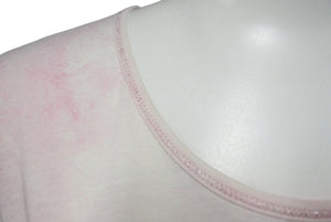 CHANEL Chanel T-shirt here mark tie dye pattern P34611K02001 Made in France Cotton Pink 34 Good Condition Used 4c075633