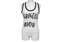 Load image into Gallery viewer, 極美品 Christian Dior クリスチャンディオール 1947 タンクトップ 2E12155800 サイズ40 プリント ホワイト ブラック 中古 4c075636