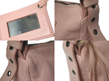 画像をギャラリービューアに読み込む, BALENCIAGA バレンシアガ ザヒップ ワンショルダーバッグ 309935 6820 レザー ピンク ブラックメタル金具 美品 中古 4c075651