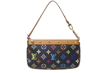 画像をギャラリービューアに読み込む, LOUISVUITTON ルイヴィトン ポシェットアクセソワール アクセサリーポーチ M92648 モノグラム マルチカラー ブラック 美品 中古 4c075655