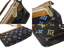 画像をギャラリービューアに読み込む, LOUISVUITTON ルイヴィトン ポシェットアクセソワール アクセサリーポーチ M92648 モノグラム マルチカラー ブラック 美品 中古 4c075655