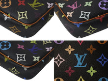 画像をギャラリービューアに読み込む, LOUISVUITTON ルイヴィトン ポシェットアクセソワール アクセサリーポーチ M92648 モノグラム マルチカラー ブラック 美品 中古 4c075655