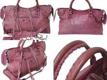 画像をギャラリービューアに読み込む, BALENCIAGA バレンシアガ ザ シティ 2WAY ハンドバッグ ピンク レザー 115748 ショルダーバッグ 良品 中古 4c075665
