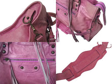 画像をギャラリービューアに読み込む, BALENCIAGA バレンシアガ ザ シティ 2WAY ハンドバッグ ピンク レザー 115748 ショルダーバッグ 良品 中古 4c075665