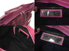 画像をギャラリービューアに読み込む, BALENCIAGA バレンシアガ ザ シティ 2WAY ハンドバッグ ピンク レザー 115748 ショルダーバッグ 良品 中古 4c075665